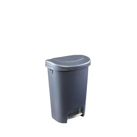 Vortex 13 gal Premium Gray Step-On Trash Can, 4PK VO1679160